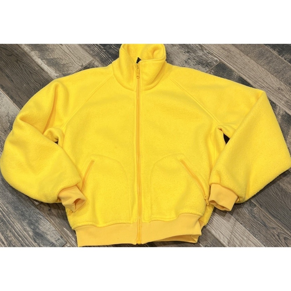 Vintage Columbia Yellow Fleece Jacket Mens Full Zip Outdoor Gorpcore Medium